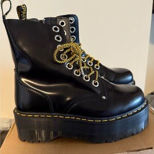 Dr. Martens Black Rugged Men's Boots